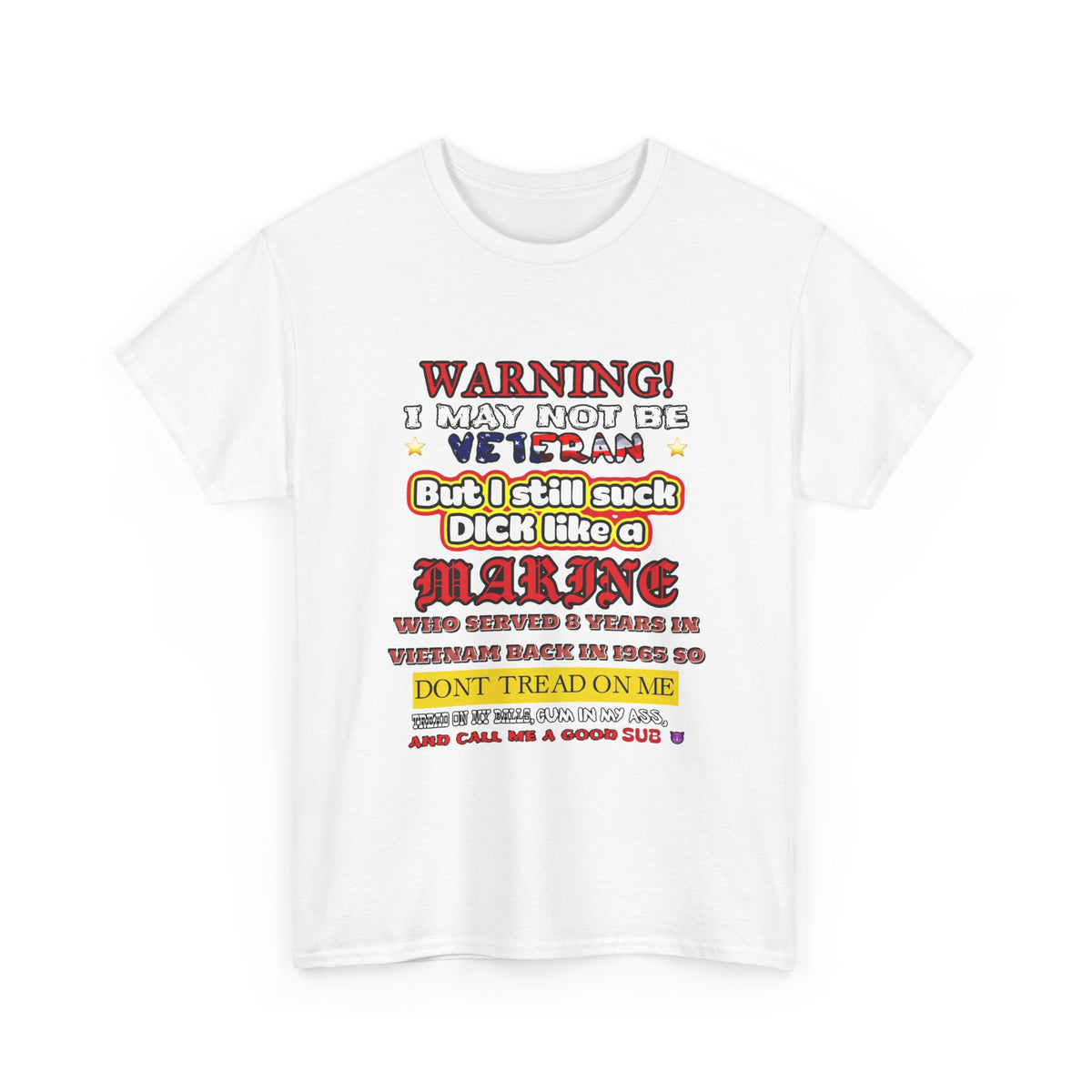 WARNING! Horny Veteran Graphic T-Shirt