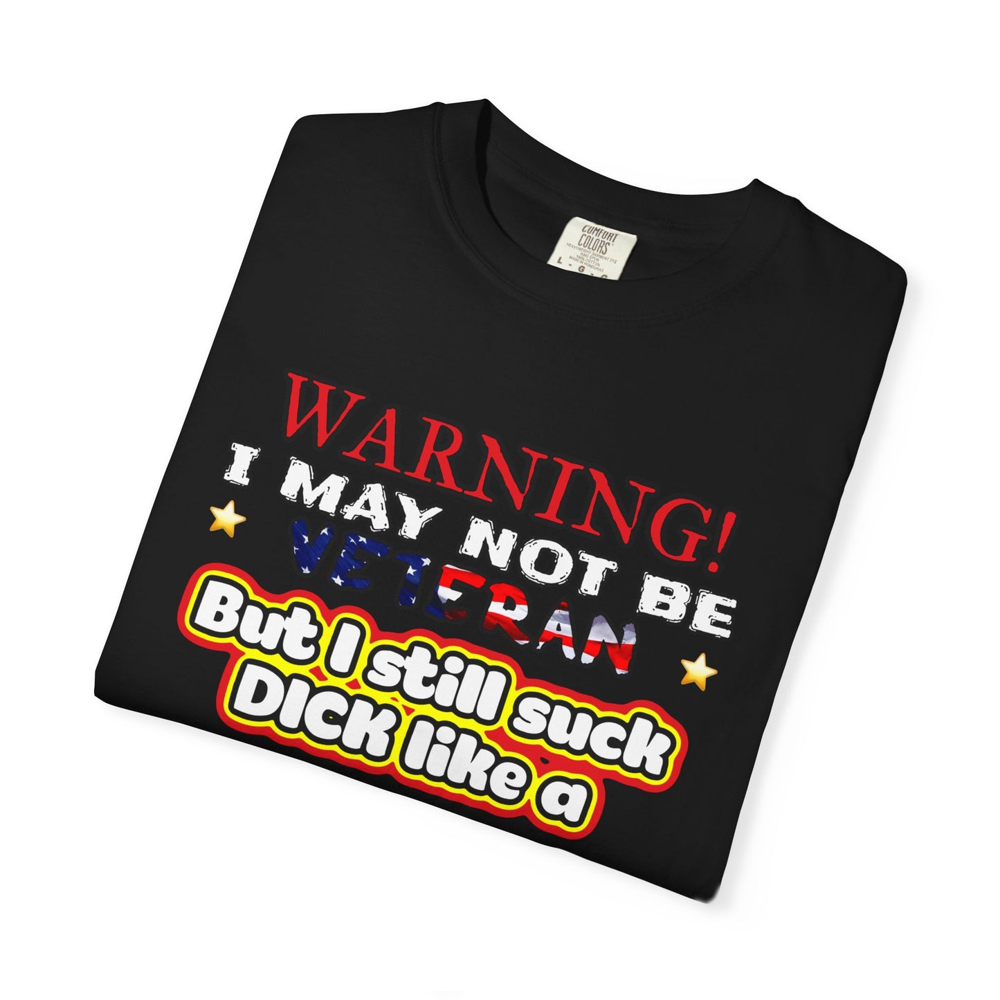 WARNING! Horny Veteran Graphic T-Shirt