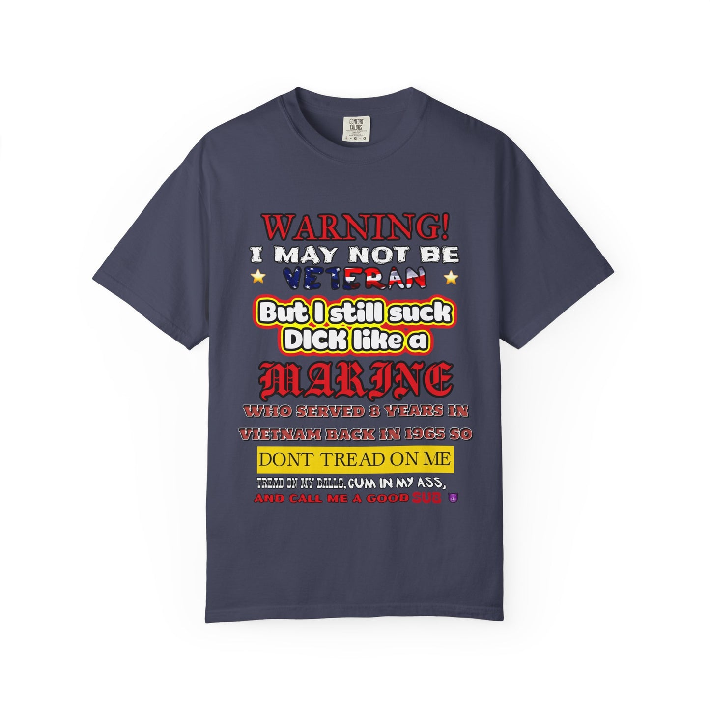 WARNING! Horny Veteran Graphic T-Shirt