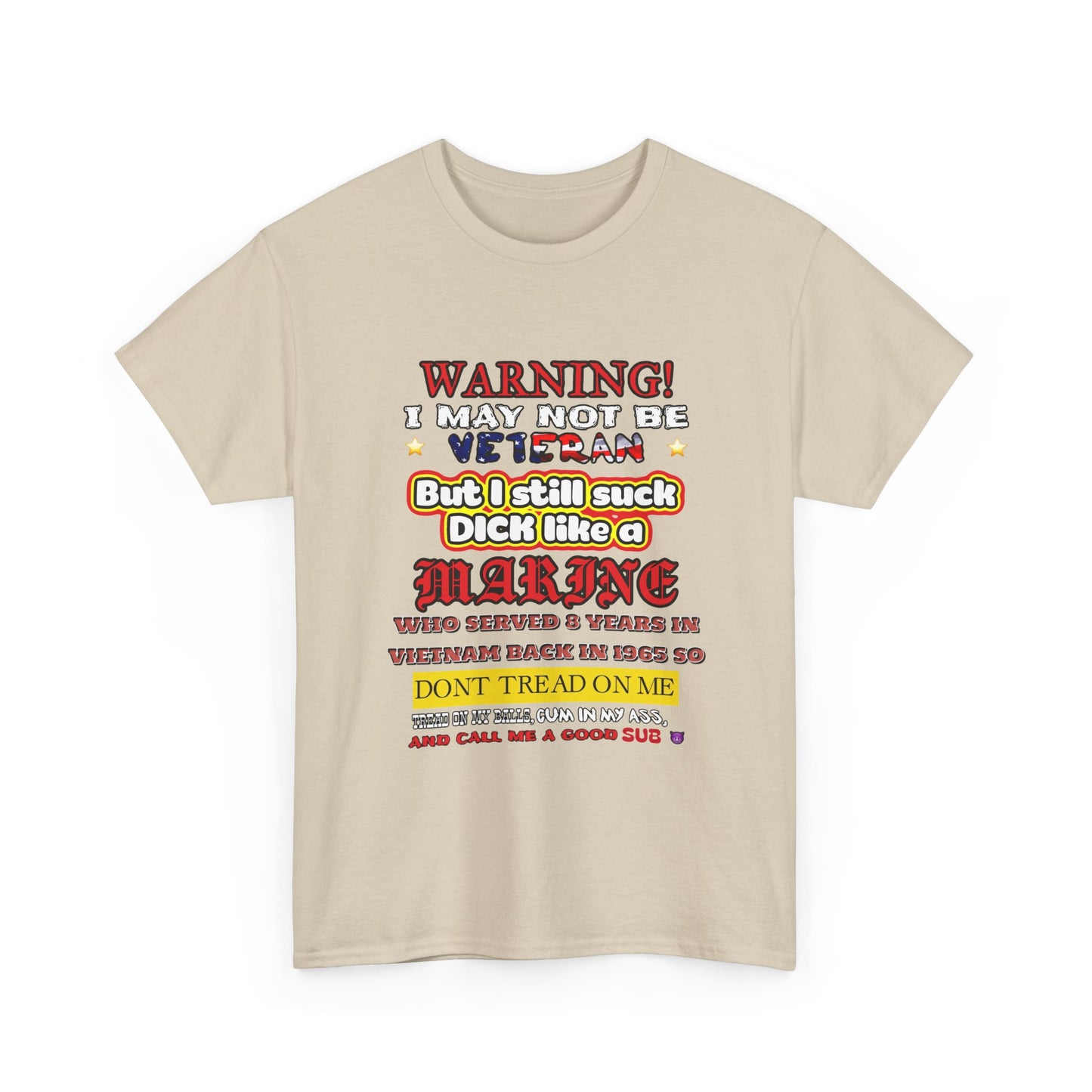 WARNING! Horny Veteran Graphic T-Shirt