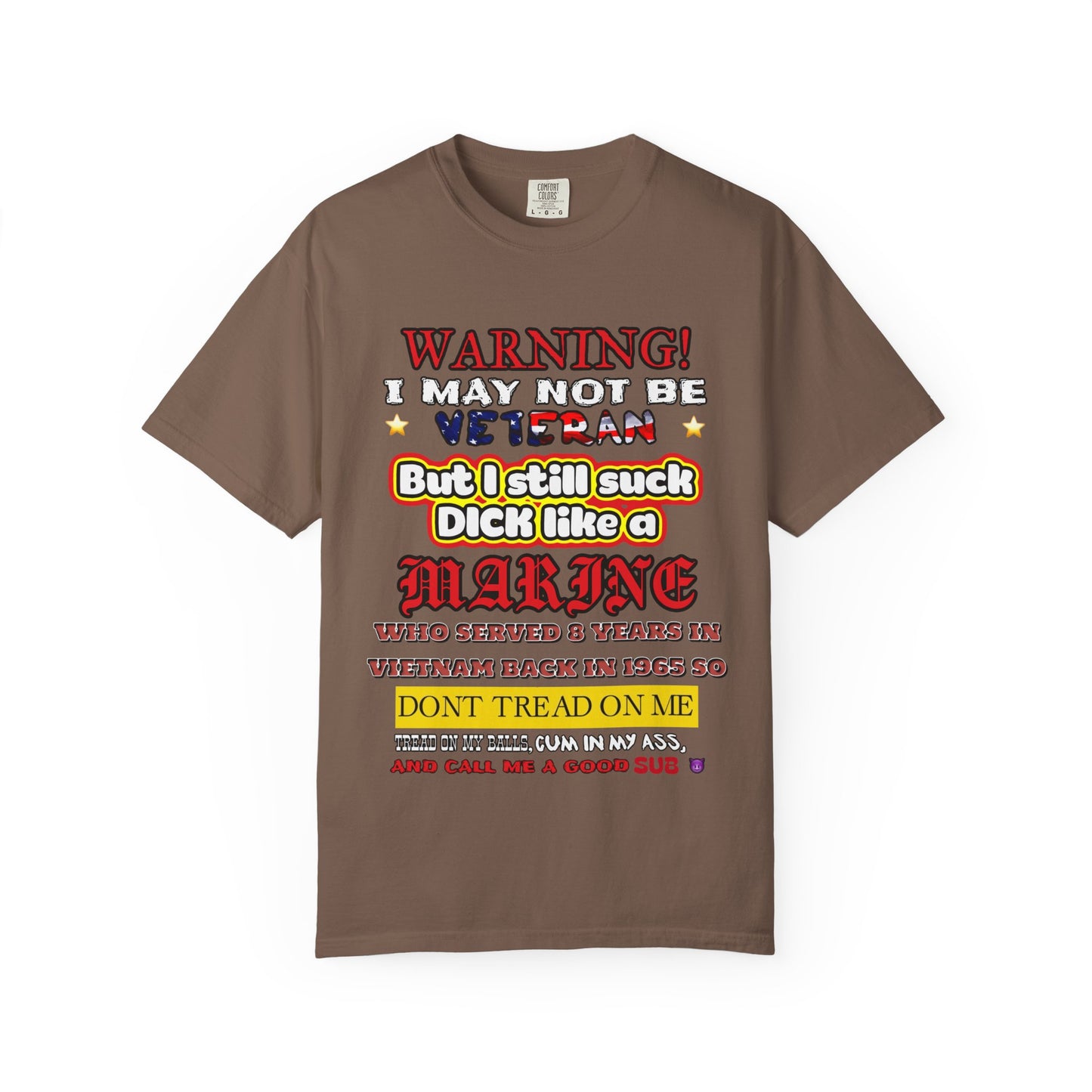 WARNING! Horny Veteran Graphic T-Shirt