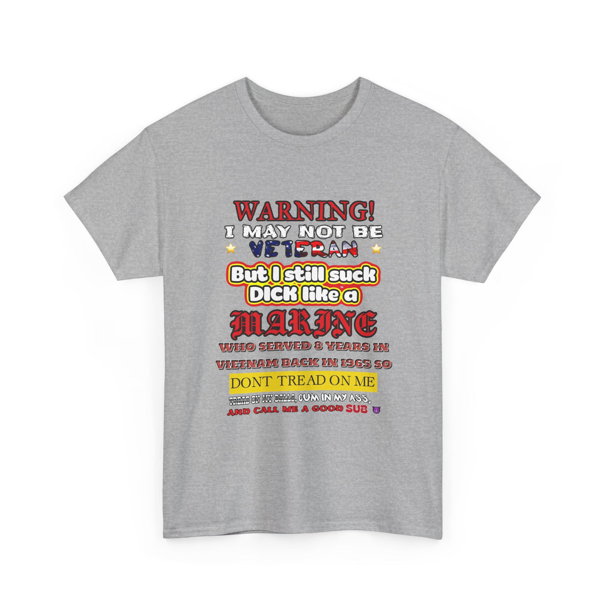 WARNING! Horny Veteran Graphic T-Shirt