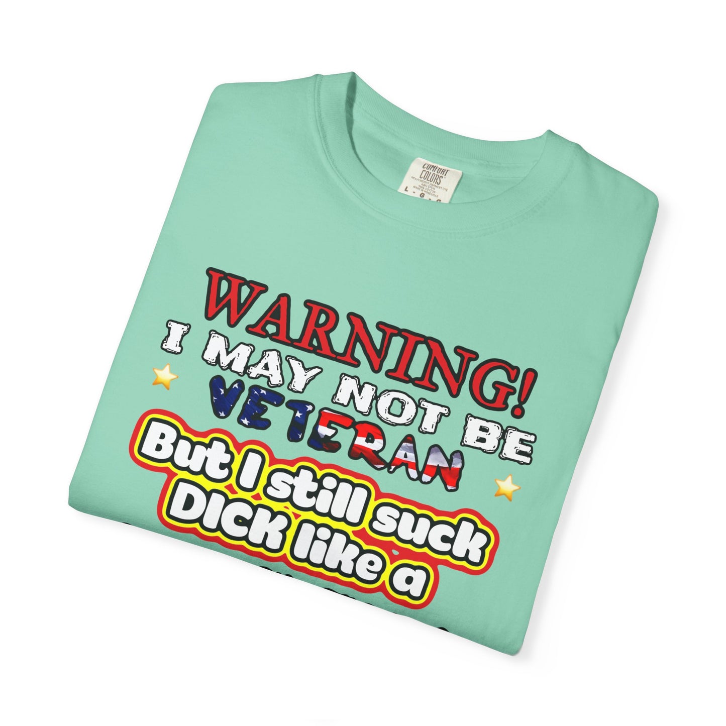 WARNING! Horny Veteran Graphic T-Shirt