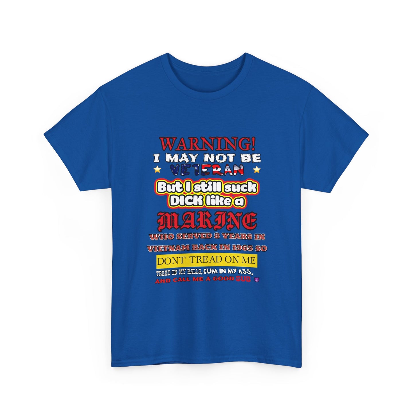 WARNING! Horny Veteran Graphic T-Shirt