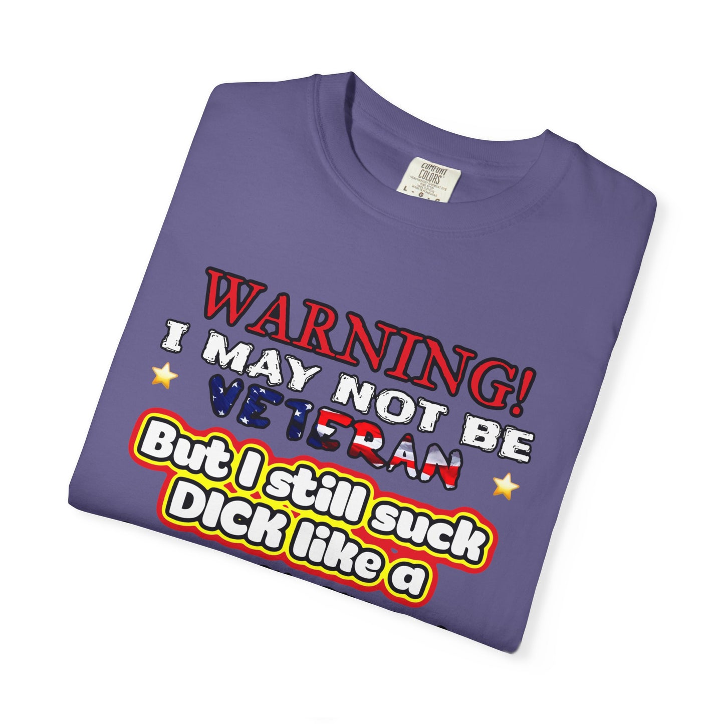 WARNING! Horny Veteran Graphic T-Shirt
