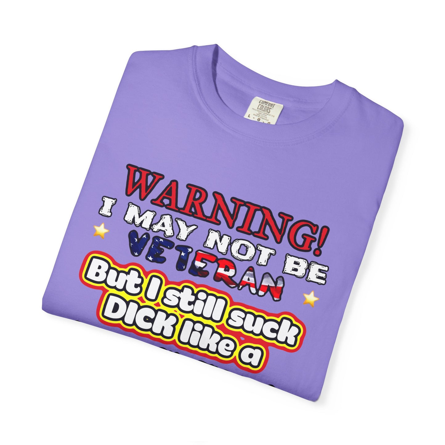 WARNING! Horny Veteran Graphic T-Shirt