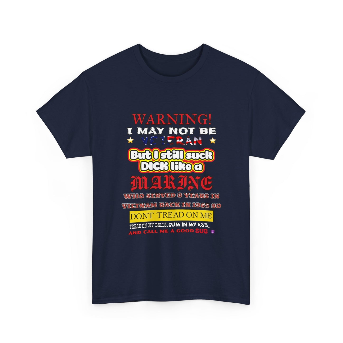 WARNING! Horny Veteran Graphic T-Shirt