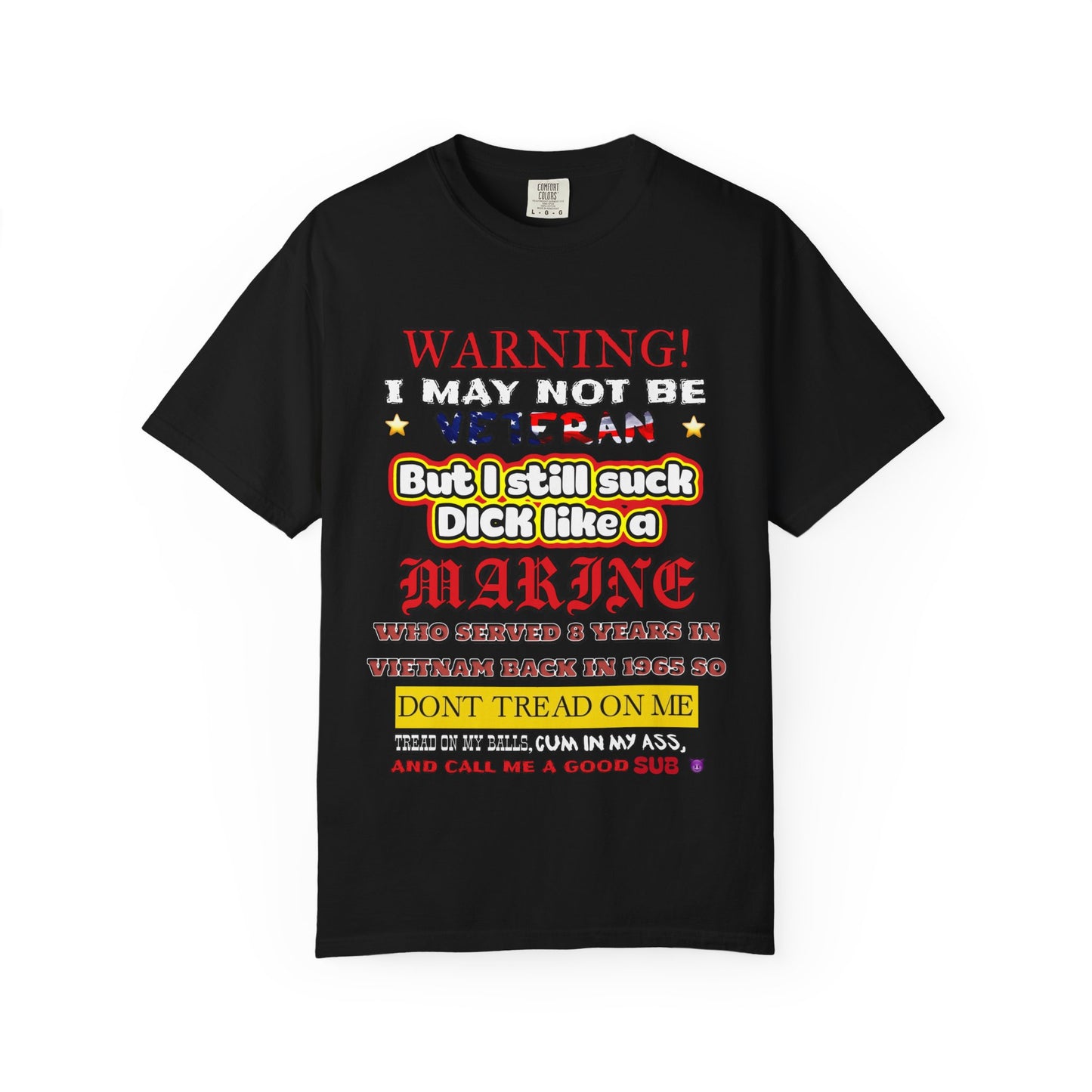 WARNING! Horny Veteran Graphic T-Shirt