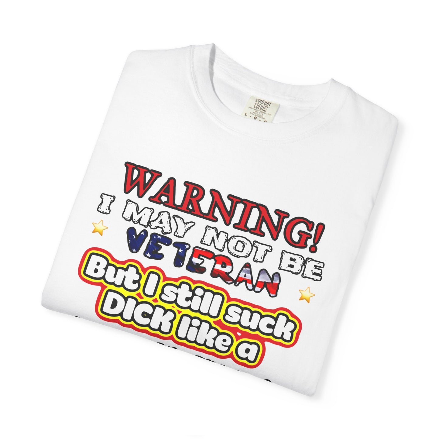 WARNING! Horny Veteran Graphic T-Shirt