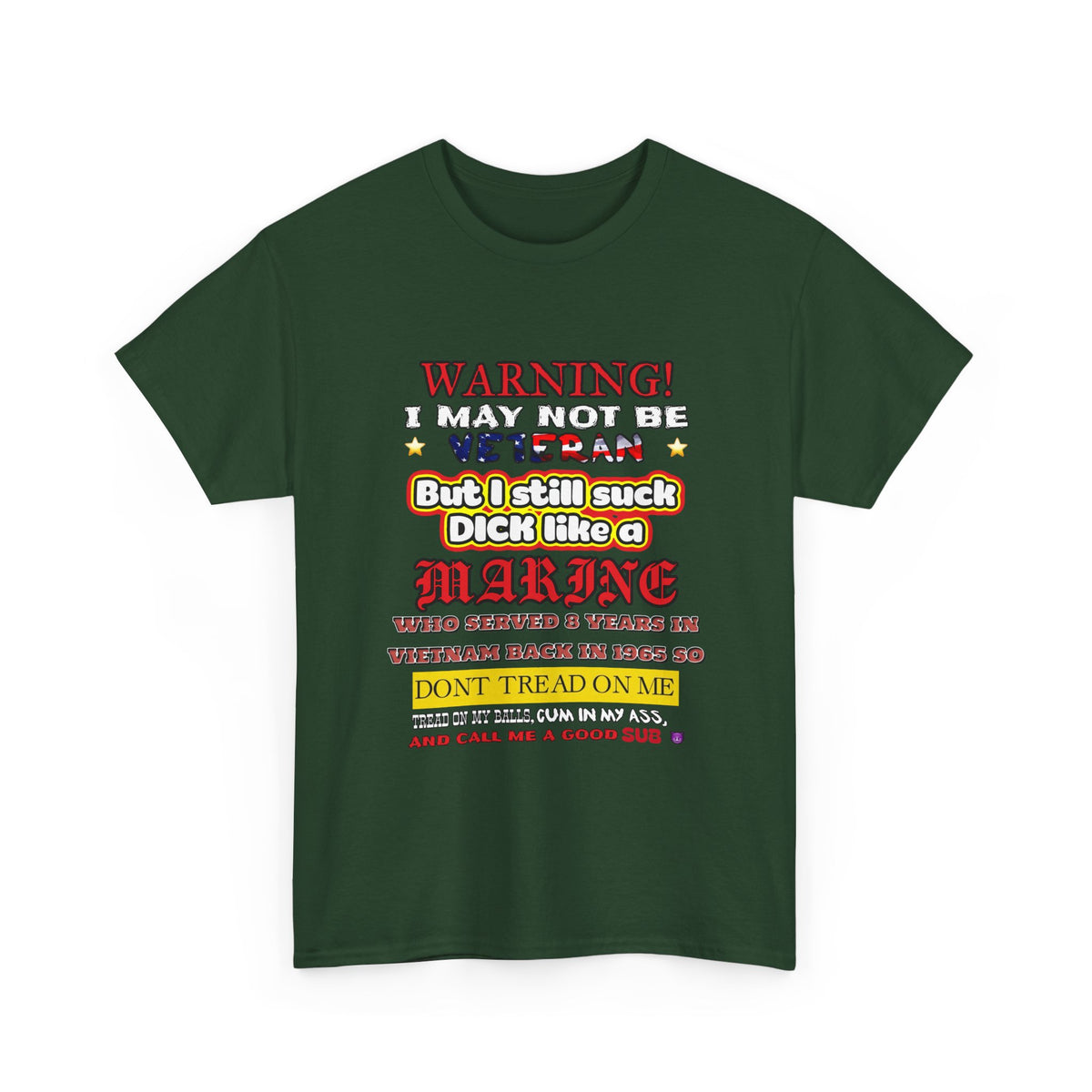 WARNING! Horny Veteran Graphic T-Shirt