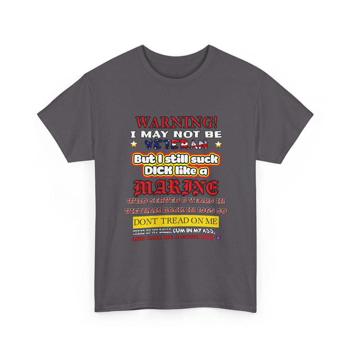 WARNING! Horny Veteran Graphic T-Shirt