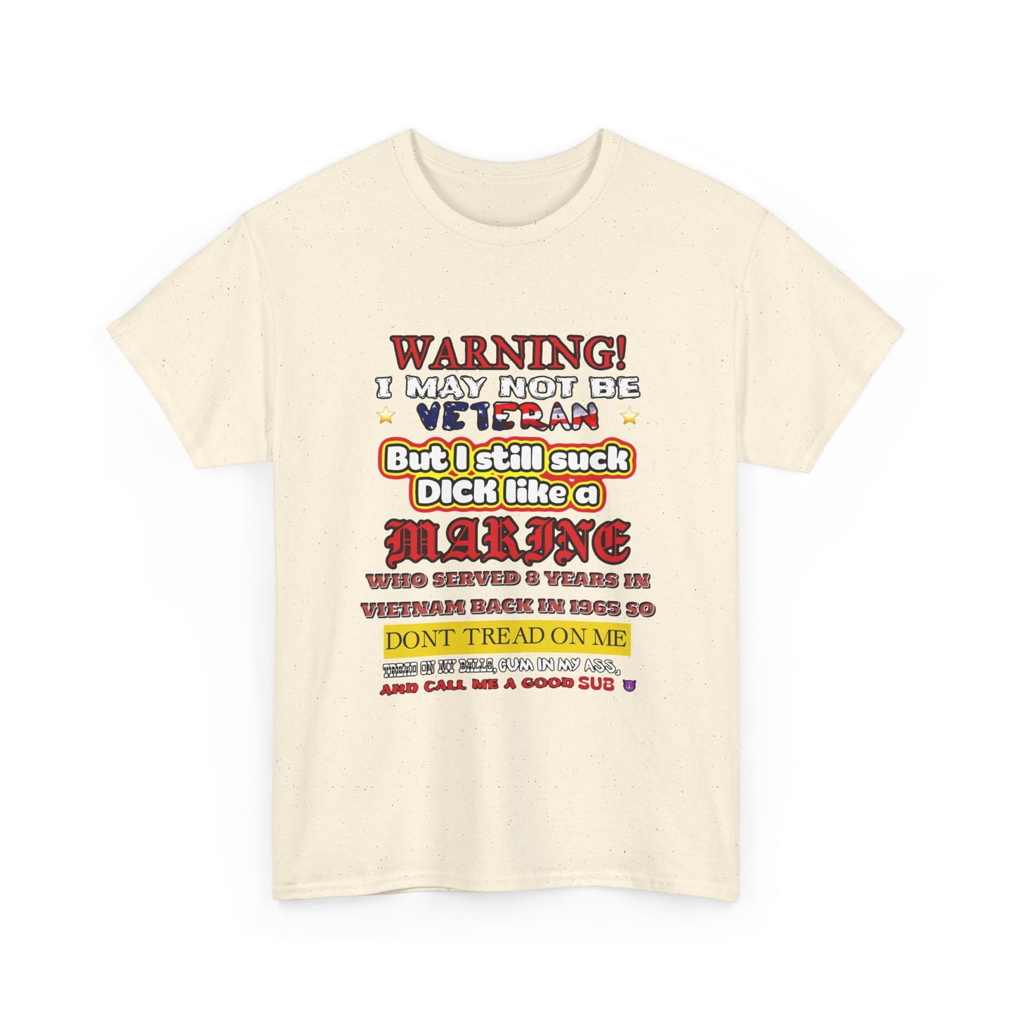 WARNING! Horny Veteran Graphic T-Shirt