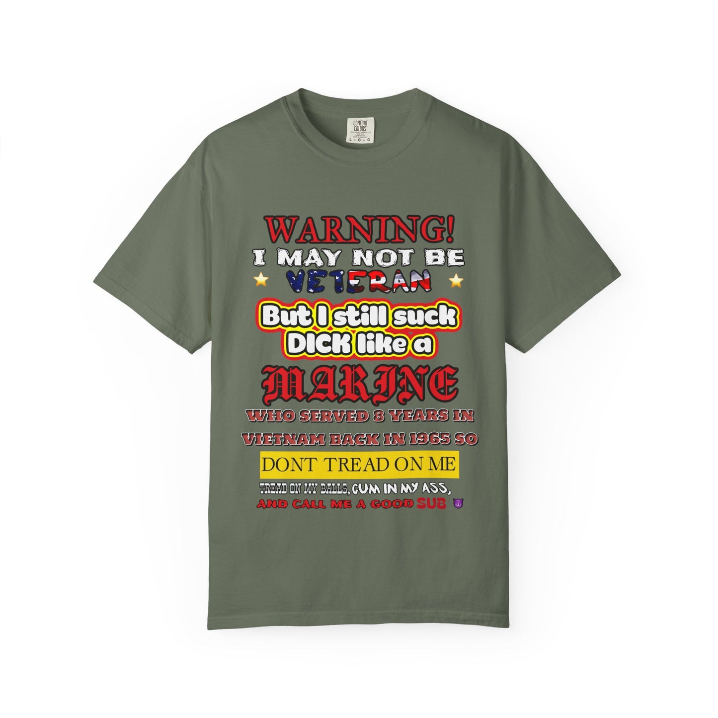 WARNING! Horny Veteran Graphic T-Shirt