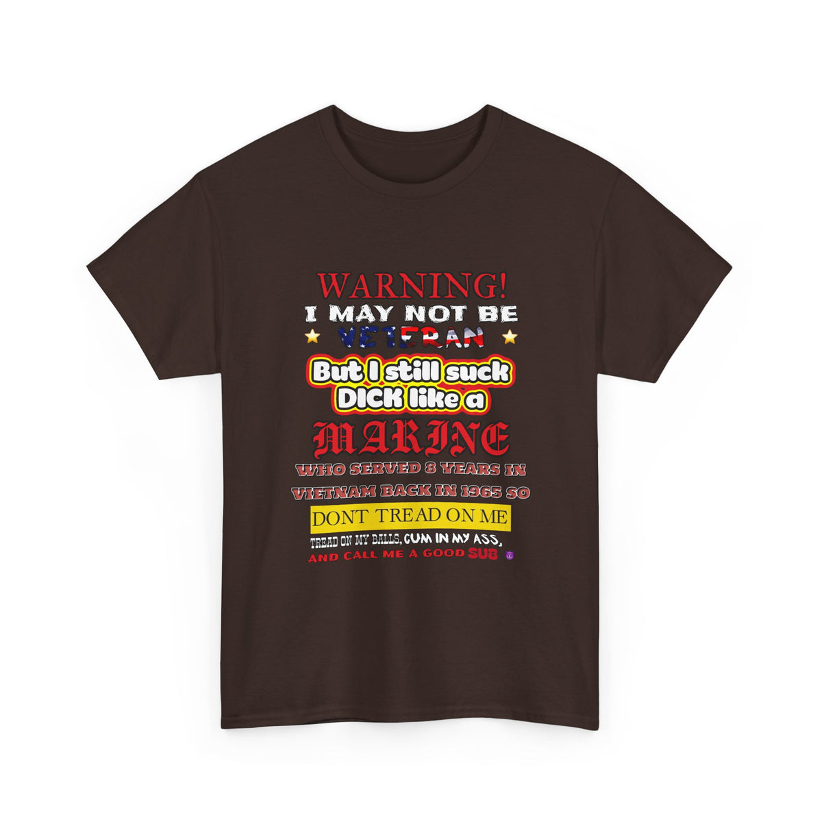 WARNING! Horny Veteran Graphic T-Shirt