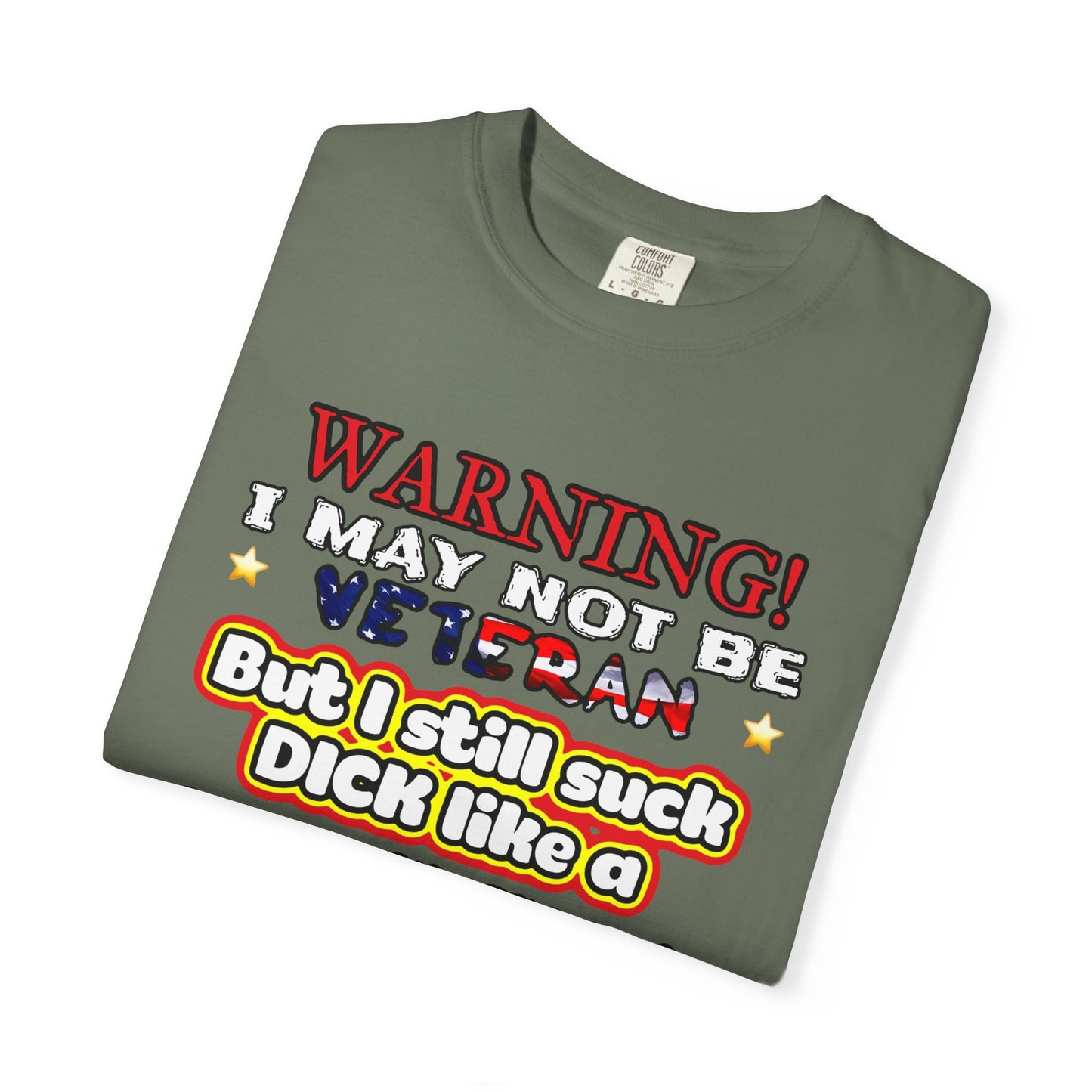 WARNING! Horny Veteran Graphic T-Shirt