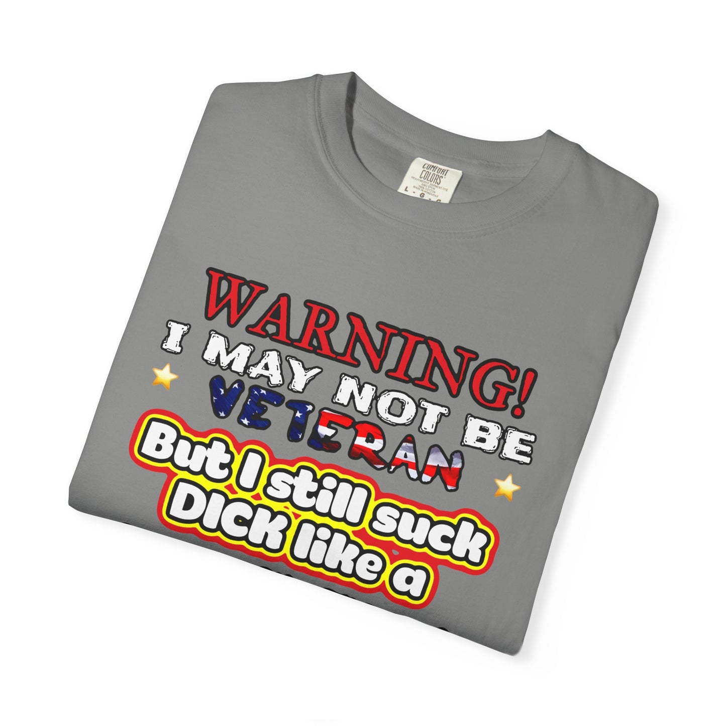 WARNING! Horny Veteran Graphic T-Shirt