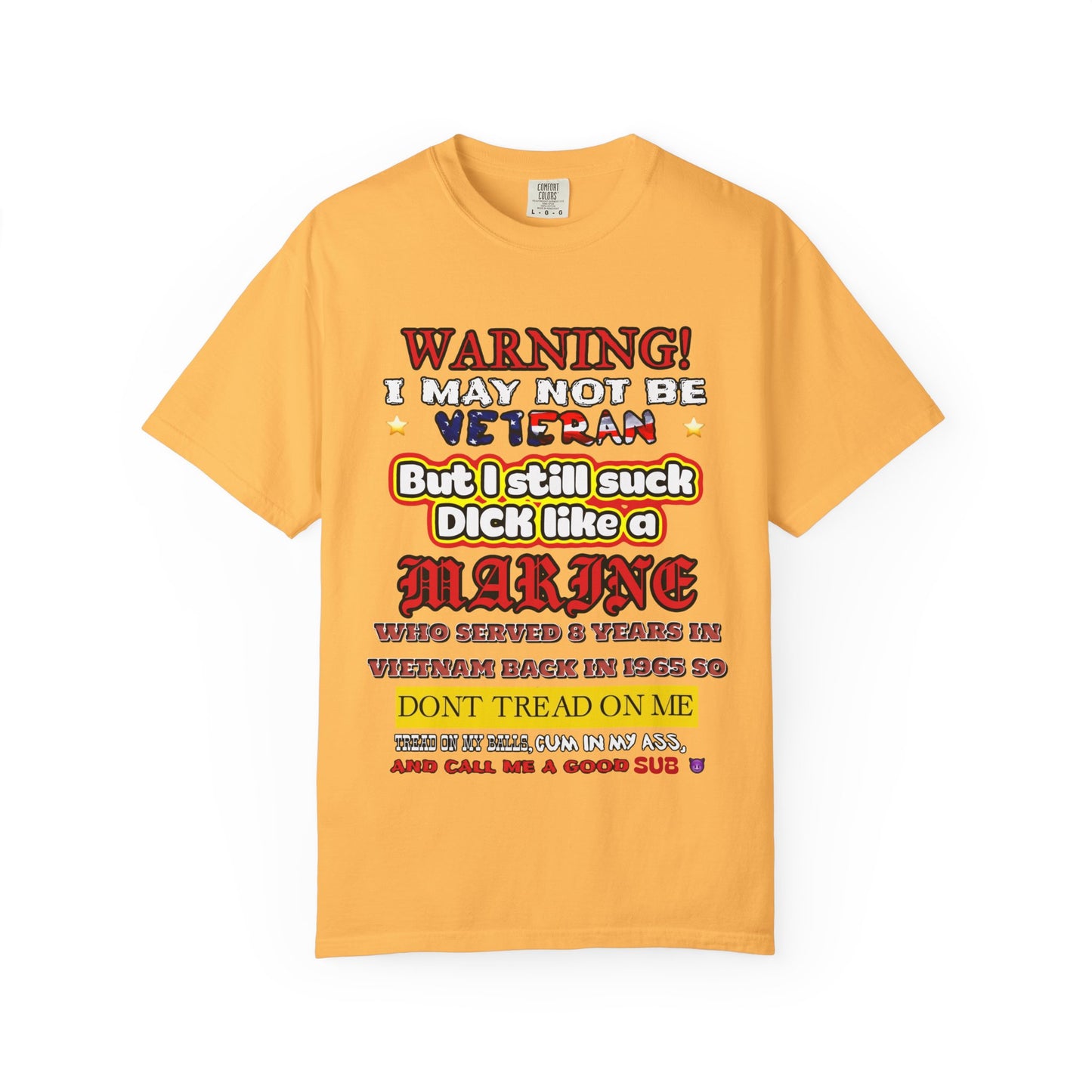 WARNING! Horny Veteran Graphic T-Shirt
