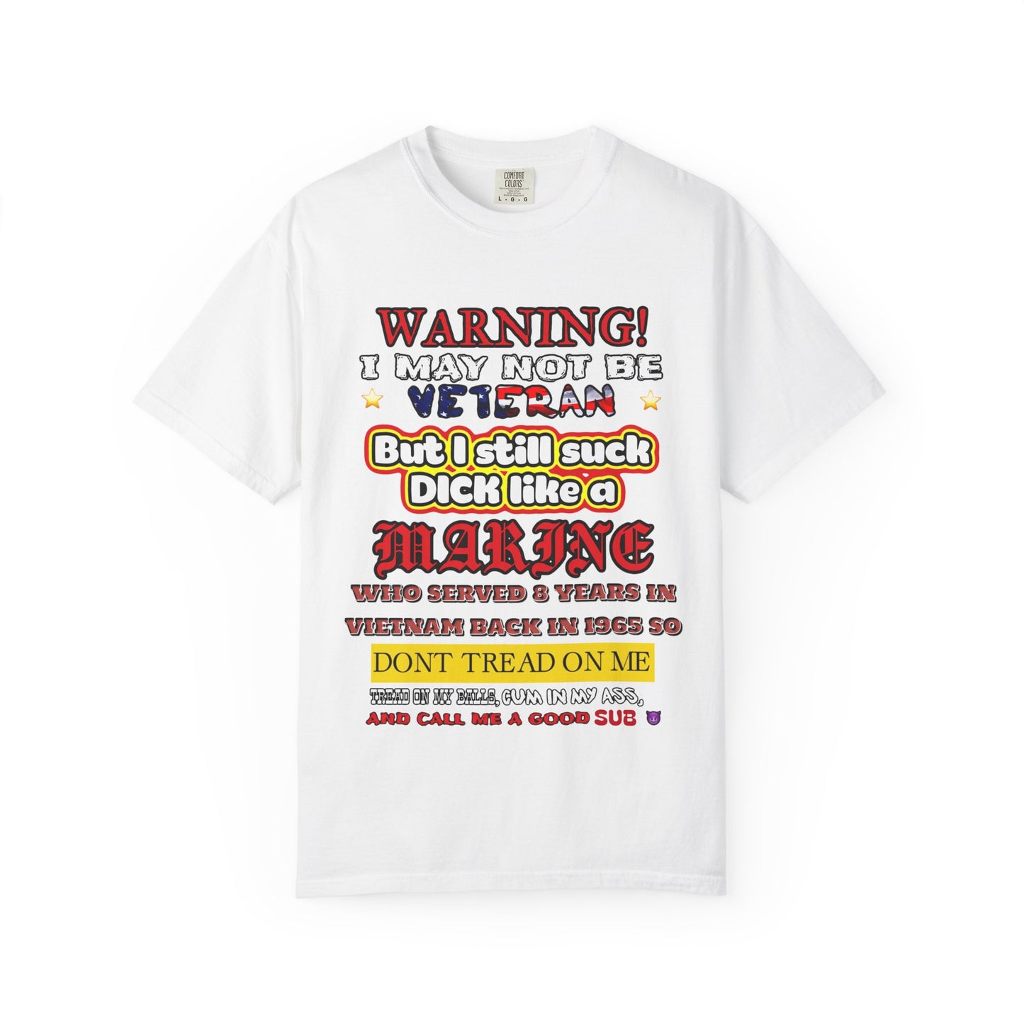 WARNING! Horny Veteran Graphic T-Shirt
