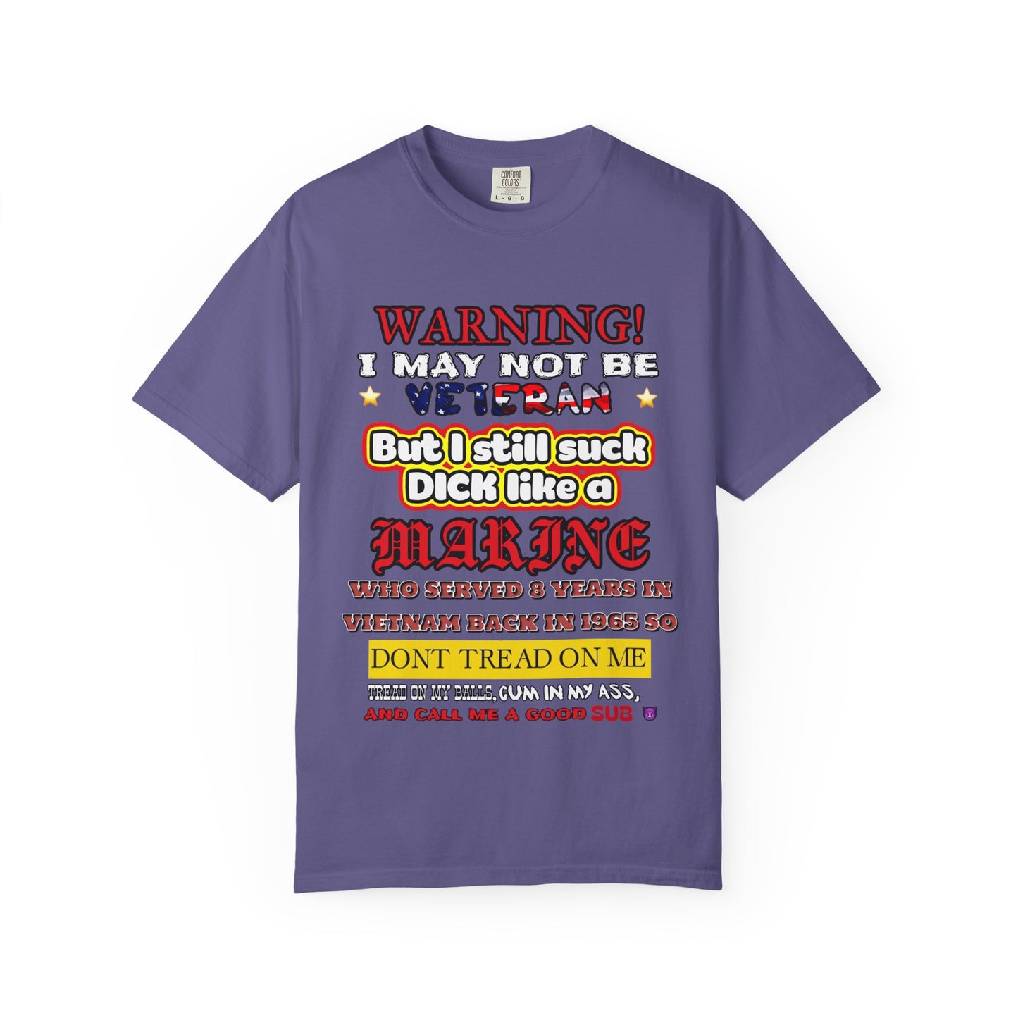 WARNING! Horny Veteran Graphic T-Shirt