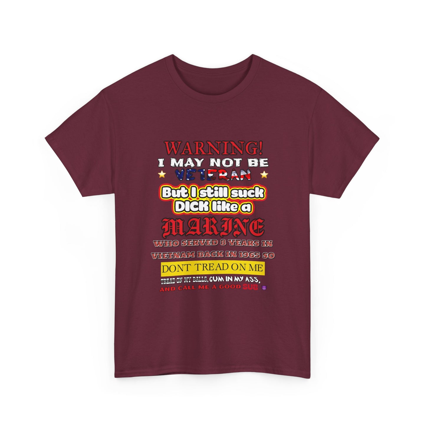 WARNING! Horny Veteran Graphic T-Shirt