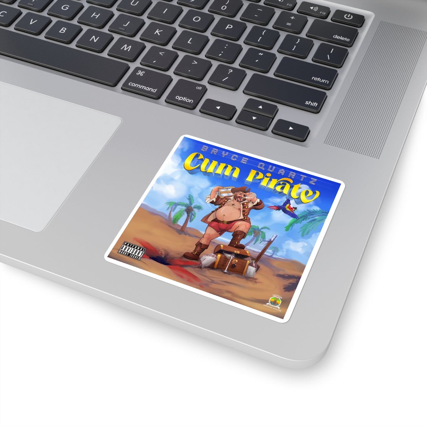Cum Pirate Cover Art Sticker