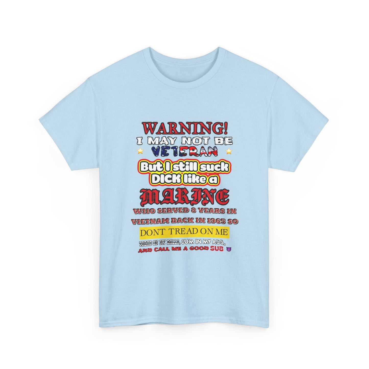 WARNING! Horny Veteran Graphic T-Shirt